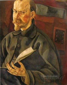  Kustodiev Lienzo - retrato del artista bm kustodiev 1917 Boris Dmitrievich Grigoriev